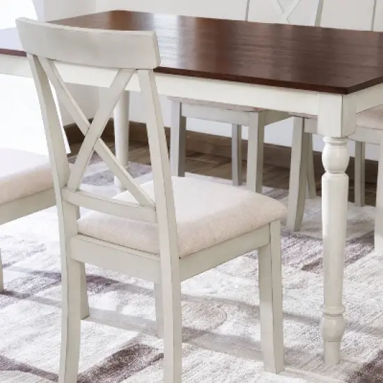 Set of 2 Lafayette Wood Upholstered Dining Chairs - Vifah image {5}