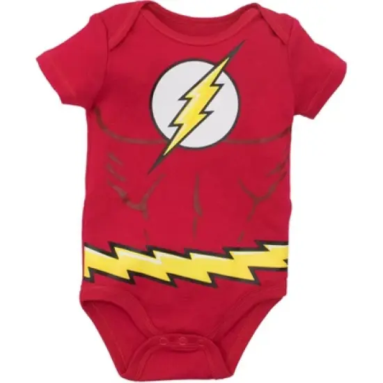 DC Comics Justice League Green Lantern The Flash Superman Baby 5 Pack Bodysuits Newborn to Infant image {2}