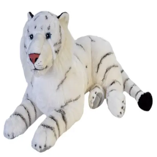 Wild Republic Cuddlekins Jumbo White Tiger Stuffed Animal, 30 Inches image {1}