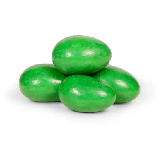 Dark Green Jordan Almonds by It's Delish, 3.5 lbs. Jumbo Container image {1}