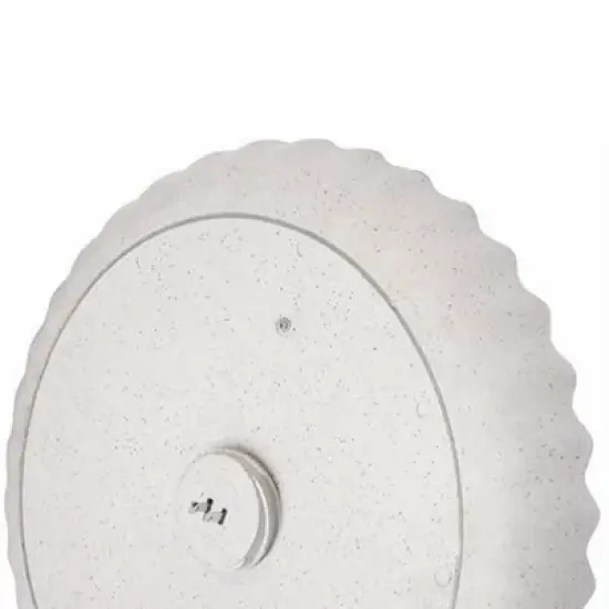 Farm Innovators 120W Outdoor Stone Scalloped Heated Birdbath w/ Deck Mount image {3}