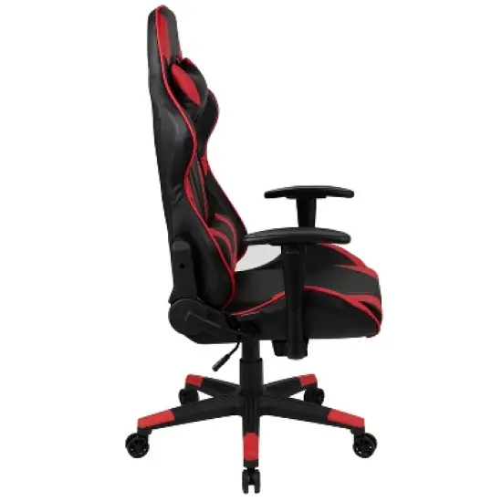 BlackArc Delta Gaming Setup: Reclining Chair with Lumbar Support & Headrest; Desk with Detachable Headphone Hook/Cupholder & Monitor Stand image {3}