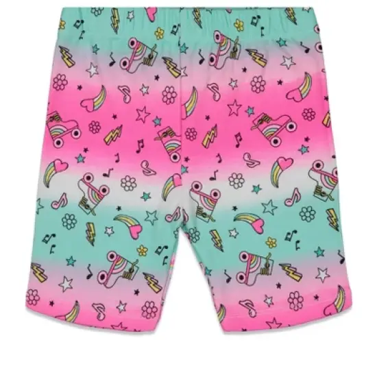TROLLS Poppy Little Girls Ruffled T-Shirt Bike Shorts Set Pink  image {2}