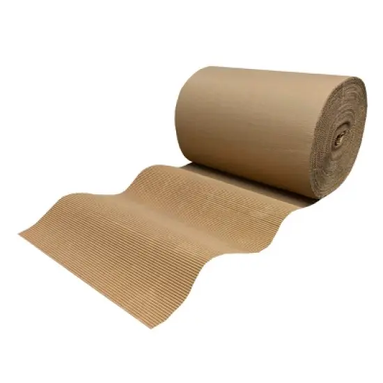 UOFFICE Corrugated Wrap 24" x 250' x 1/8" Thick - B Flute - Cardboard Wrap image {4}