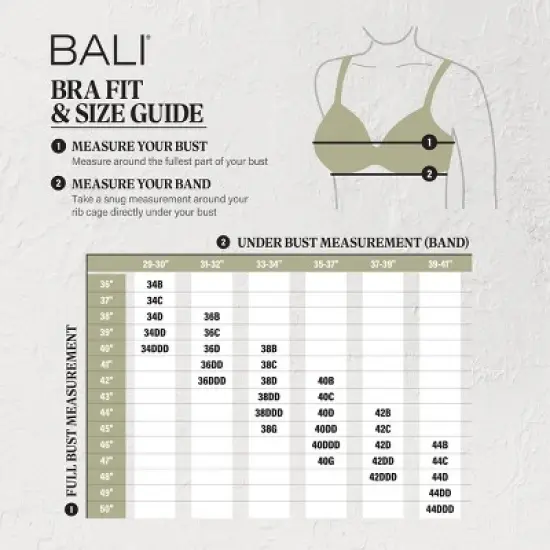 Bali Women's Full Coverage Underwire T-Shirt Bra image {3}