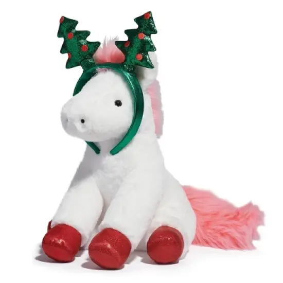 FAO Schwarz Pony with Tree Headband 12" Stuffed Animal image {4}