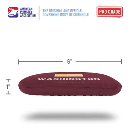 Gameday Washington Football Synergy Pro Maroon Cornhole Bags (Set of 4) image {3}