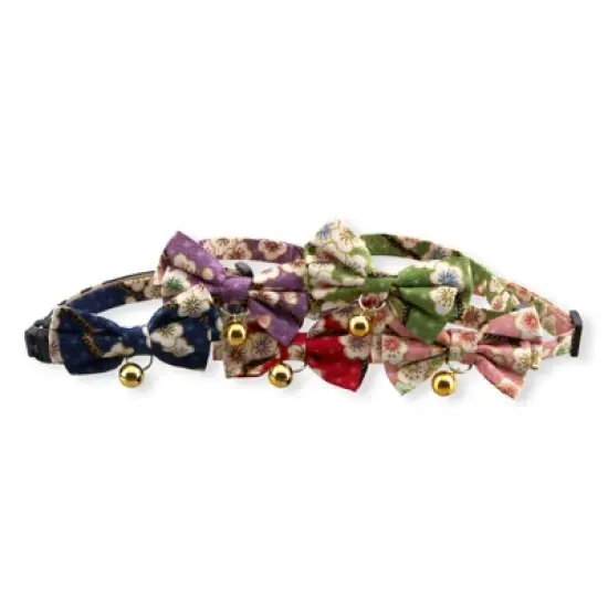 Necoichi Hanami Bow Tie Cat Collar image {9}