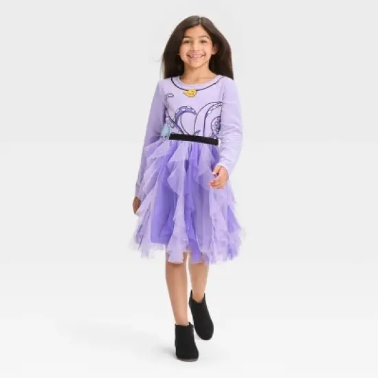 Girls' The Little Mermaid Ursula Dress - Purple image {2}