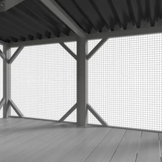 Gulches Wooden Cat Window Perch for Large Indoor Cats with Mesh Windows image {5}