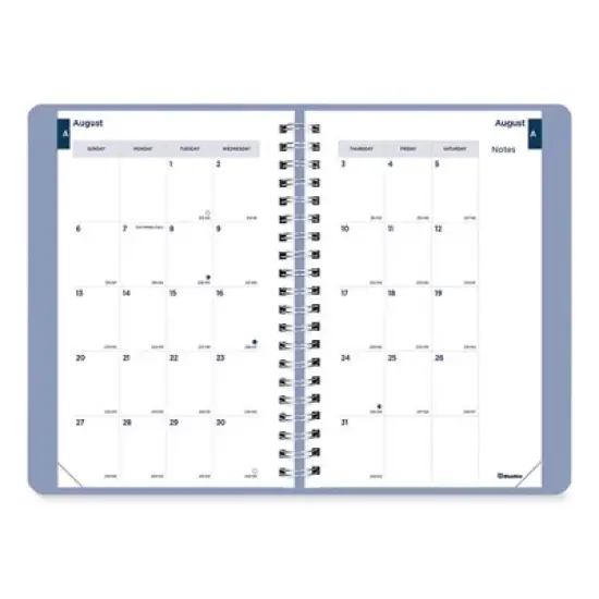 Academic Daily/Monthly Planner, 8 x 5, Blue Cover, 12-Month (Aug to July): 2025 to 2026 image {4}