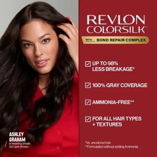 Revlon ColorSilk Permanent Hair Color with Bond Repair Complex - Black image {4}