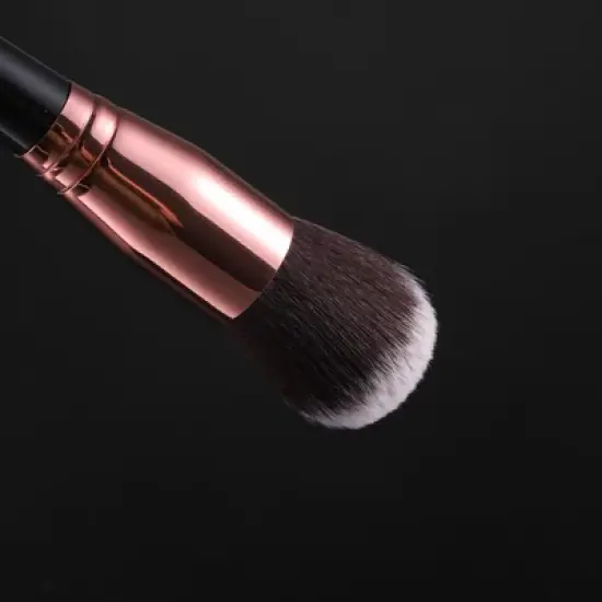 Unique Bargains Makeup Brush Set Concealer Blush Plastic Metal Handle 10 Pcs image {4}