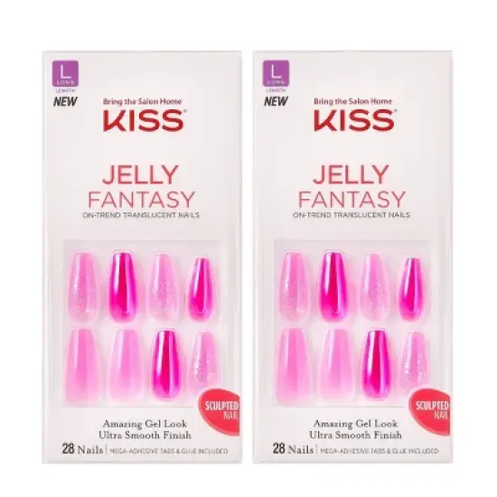 KISS Products Jelly Fantasy Fake Nails  - 2pk/56ct image {5}