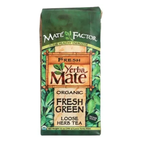 The Mate Factor Organic Yerba Mate Loose Tea - Case of 6/12 oz image {1}