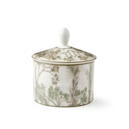 Spode Kit Kemp Tall Trees 10oz Sugar Bowl with Lid, Enchanted Forest Design, Porcelain, Dishwasher and Microwave Safe, For Tea and Coffee image {5}