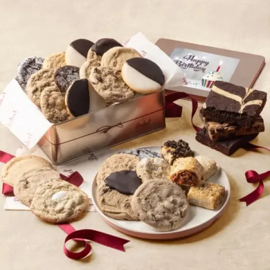 Dulcet Gift Baskets Rugelah, Brownies and Cookies Gift Basket, Gourmet Housewarming Food Gift Baskets for Parents, Friends, Neighbors, Relatives image {16}