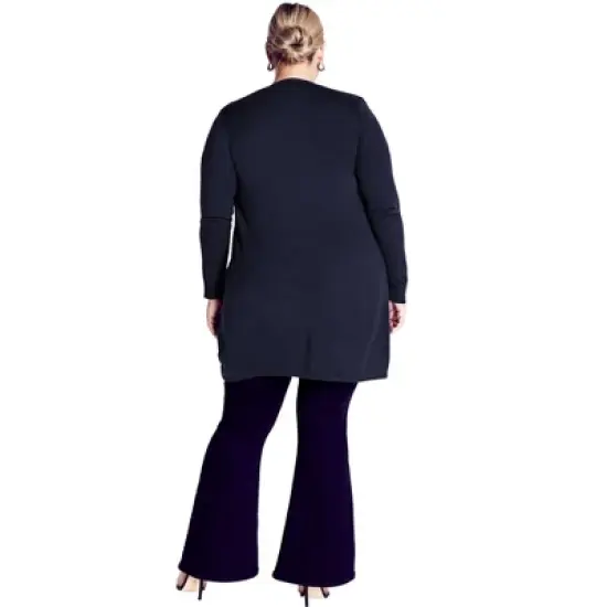 Women's Plus Size Meadow Mews Cardigan - navy | AVENUE image {3}
