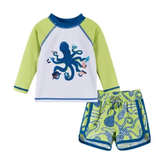 Andy & Evan  Infant  Long Sleeve Rashguard Set image {4}