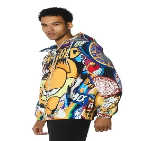 Members Only Men's Garfield Windbreaker Jacket - Multi image {1}