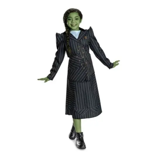 NBCUniversal Girls' Wicked the Musical Elphaba Shiz Classic Costume Dress image {6}