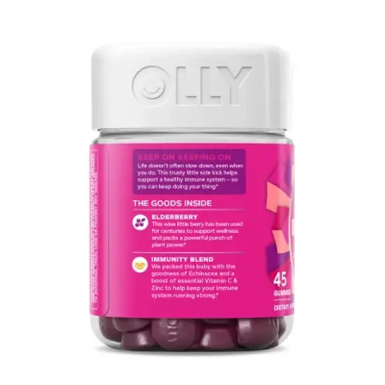 OLLY Active Immunity + Elderberry Gummy Supplement - 0.48lb/45ct image {5}
