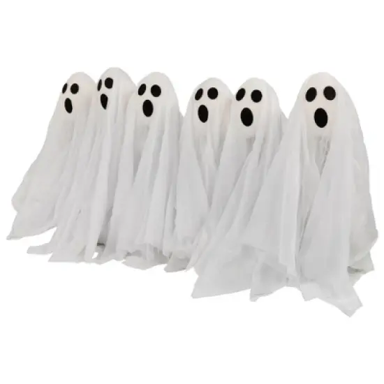 Northlight LED Lighted Ghost Halloween Outdoor Pathway Markers - 30" - Set of 6 image {5}