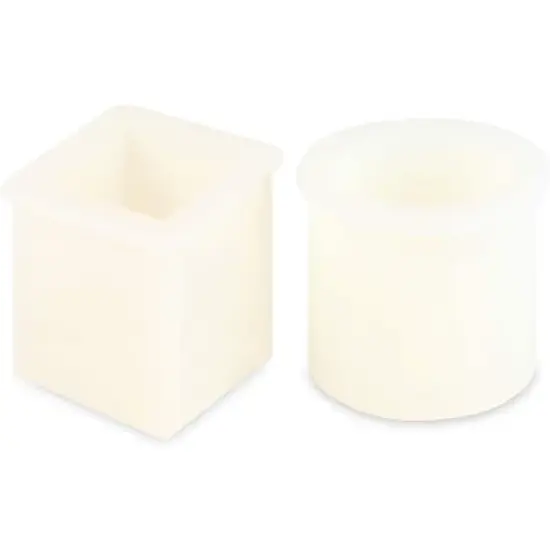 Bright Creations 2 Packs Silicone Epoxy Resin Cup Molder for DIY Crafts, Cylinders and Squares, 3.45 inches image {1}