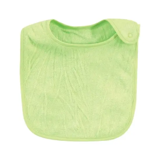 Hudson Baby Infant Boy Rayon from Bamboo Terry Bibs, Gray Mint Lime, One Size image {4}