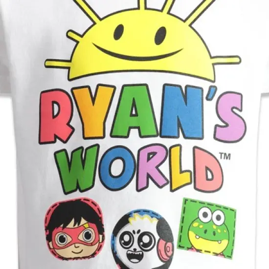 RYAN'S WORLD Red Titan Combo Panda 2 Pack T-Shirts Little Kid to Big Kid  image {6}