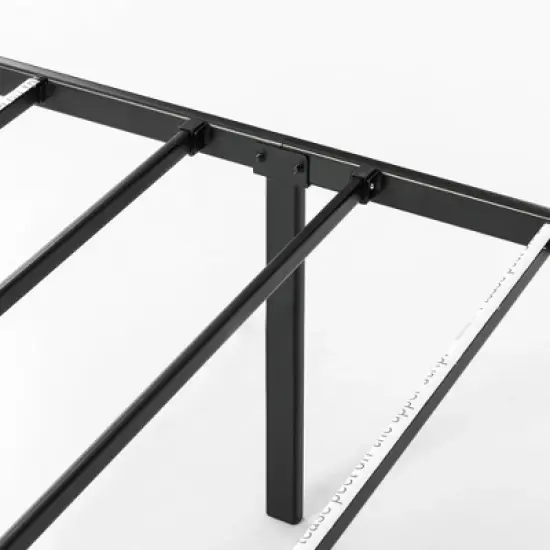 14" Classic Metal Platform Bed Frame Black - Mellow image {6}