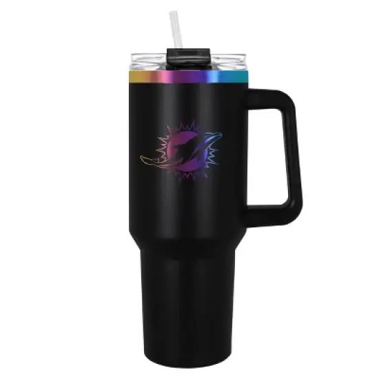 NFL Miami Dolphins Black Radiance Colossus Travel Mug - 40oz image {4}