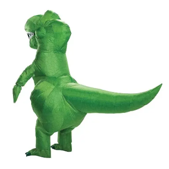 Mens Toy Story 4 Inflatable Rex Costume - One Size Fits Most - Green image {2}