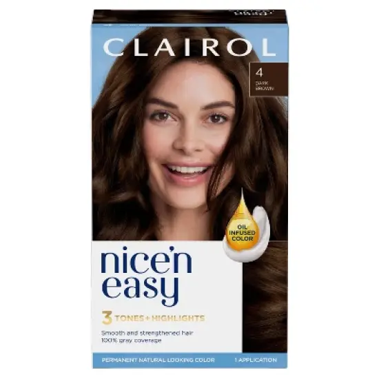 Clairol Nice'n Easy Permanent Hair Color - Brown image {12}