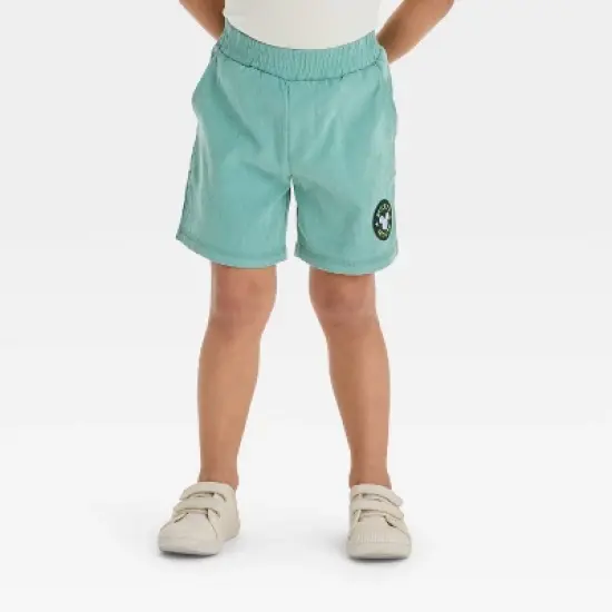 Toddler Boys' 2pc Disney Mickey Mouse Pocket T-Shirt & Brushed Active Shorts Set - Green image {3}