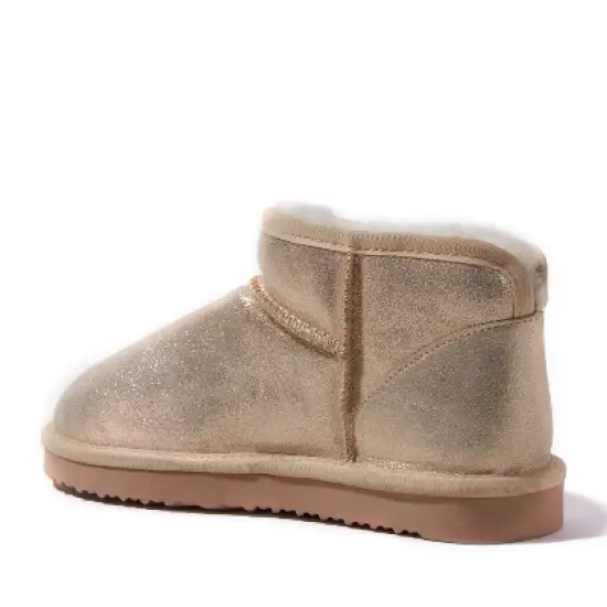 Fireside by Dearfoams Women's Riverland Genuine Shearling Micro Bootie image {2}