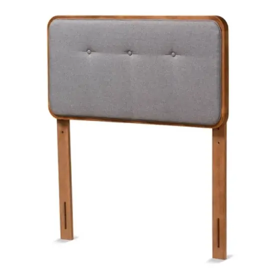 Twin Palina Upholstered and Wood Headboard - Baxton Studio image {4}