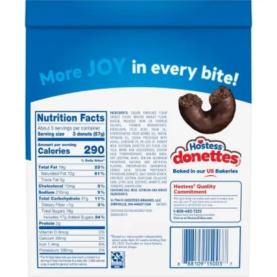 Hostess Double Chocolate Donettes - 10.75oz image {1}