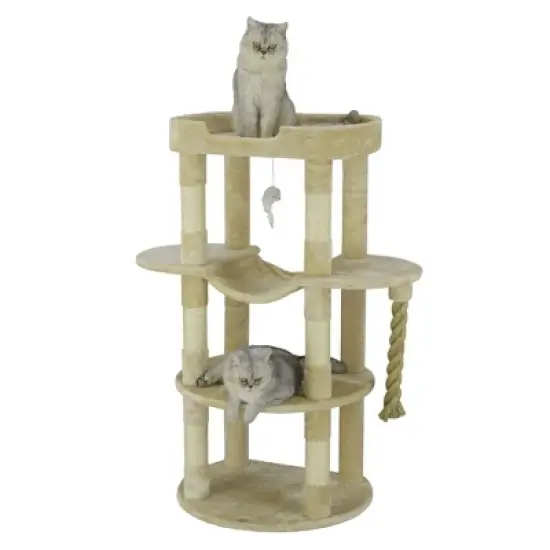 Go Pet Club 46" Jungle Rope Cat Tree Scratcher with Sisal Covered Posts F822 image {3}