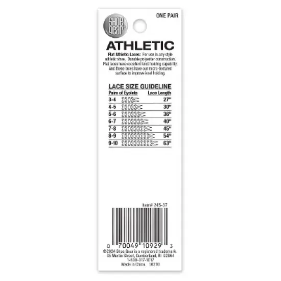 Shoe Gear Flat Athletic Shoe Laces - White 36" image {1}