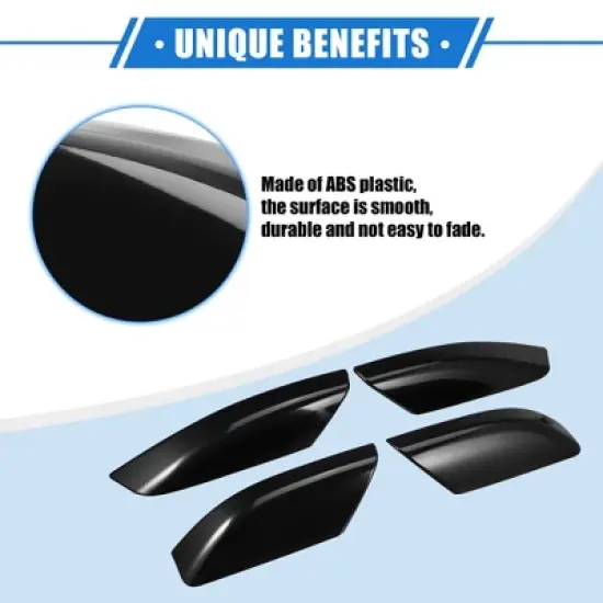 Unique Bargains Car Roof Rack Side Rails End Cover Shell Cap for Toyota 4Runner N210 2003-2009 Plastic 4pcs image {2}