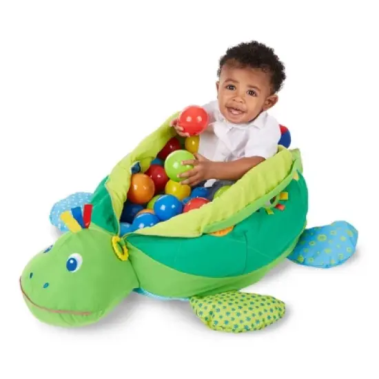 Melissa & Doug Kids Turtle Ball Pit With 60 Balls image {6}