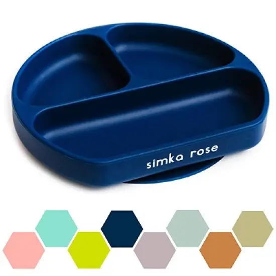 Simka Rose Silicone Suction Plate for Baby and Toddler image {6}