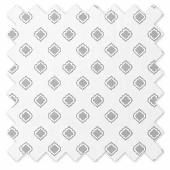 Bacati - Moroccan Tiles Aqua/Lime/Gray Muslin 4 pc set of Bibs & Burp Cloths Set image {4}