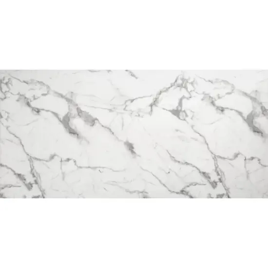 Modern Rectangular Faux Marble Dining Table - Stone, Brushed Stainless Steel - ZM Home image {4}