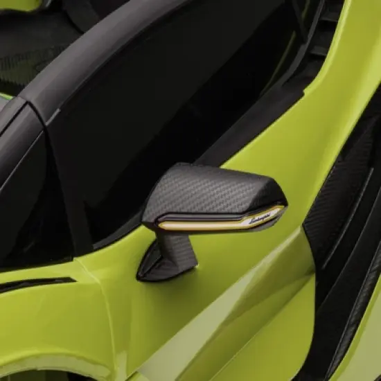 Aosom Lamborghini Licensed Kids Ride On Car, 12V Battery Powered Electric Sports Car Toy with Remote Control, Horn, Music, & Headlights image {7}