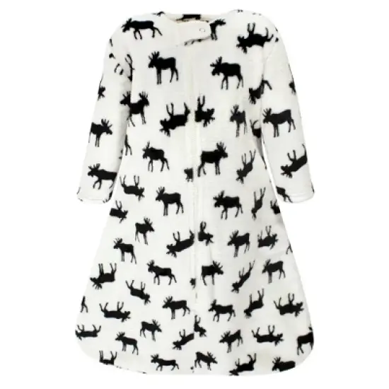 Hudson Baby Plush Long-Sleeve Sleeping Bag, Sack, Blanket, Moose image {2}