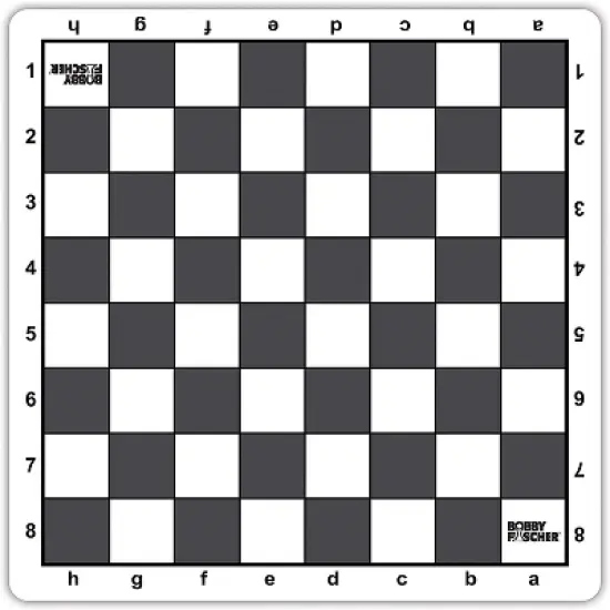 Bobby Fischer Tournament Roll Up Travel Chess Board - 20 inches - Mousepad Style image {4}