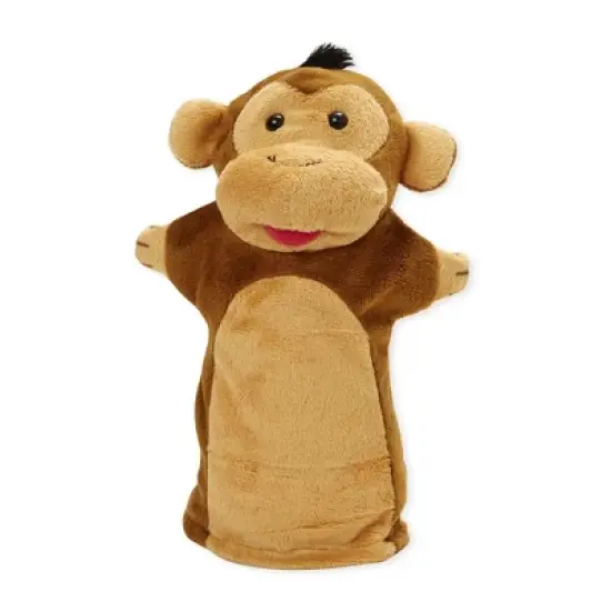 Melissa & Doug Zoo Friends Hand Puppets 4pk - Elephant, Giraffe, Tiger, and Monkey image {5}