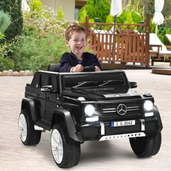 Costway Mercedes Benz 12V Electric Kids Ride On Car  RC Remote Control W/Trunk image {2}